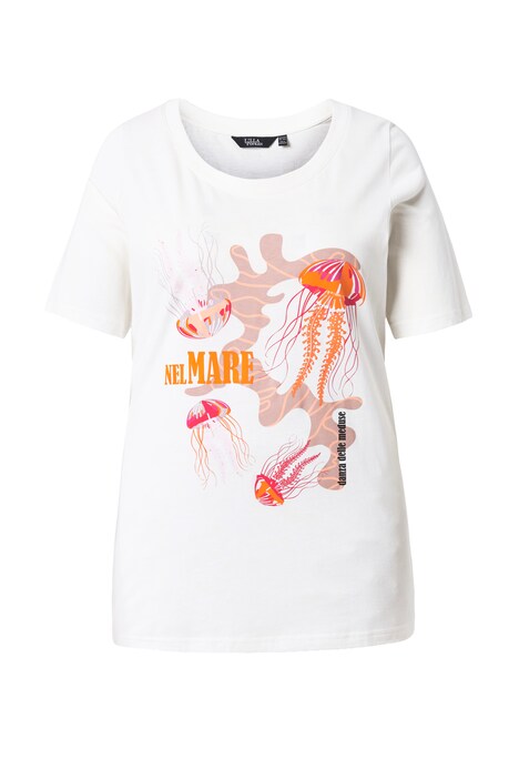 Tričko, motiv moře, kulatý výstřih, polodlouhý rukáv, směs modalu