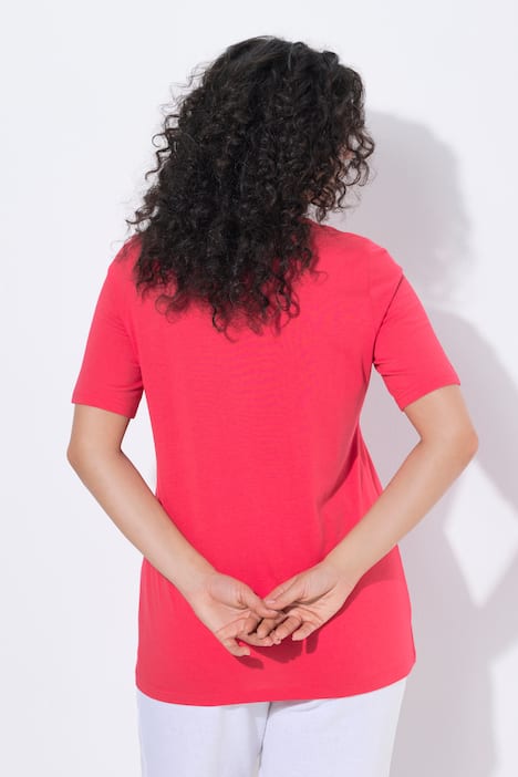 T-Shirt, Meeresmotiv, Rundhals, Halbarm, Modalmix