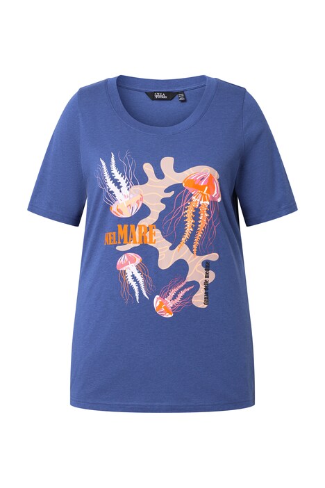 Tričko, motiv moře, kulatý výstřih, polodlouhý rukáv, směs modalu