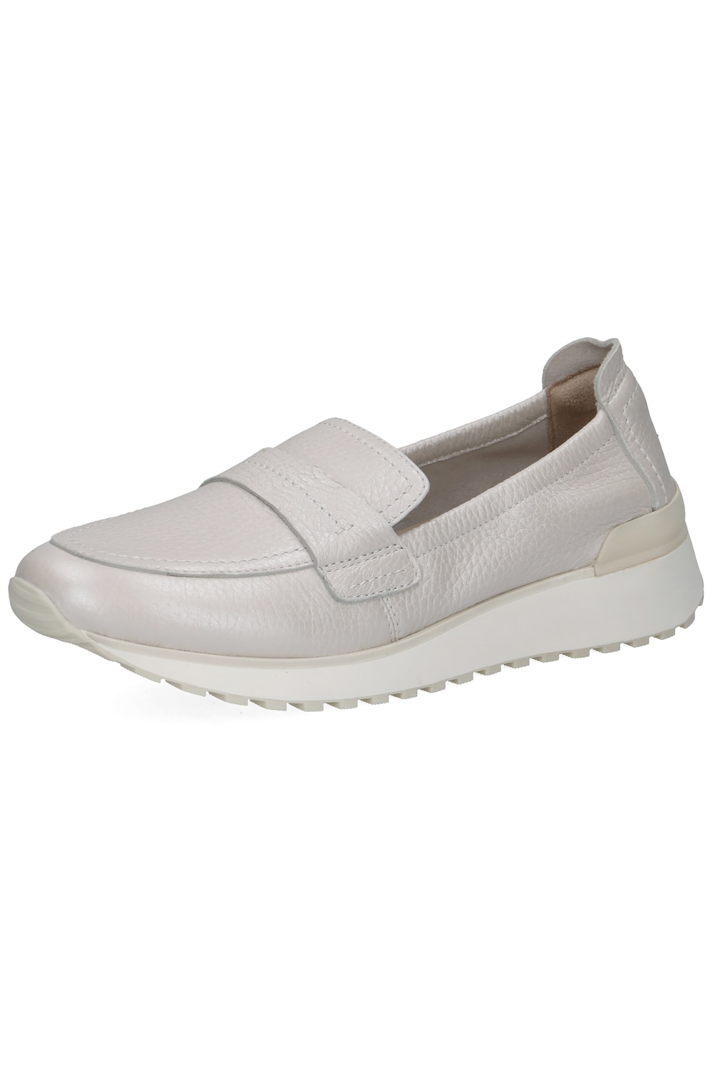 Stora storlekar Caprice Mockasiner i hjortskinn, Dam, beige, storlek: 39, Läder, Ulla Popken