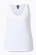Podkoszulka, wąski krój, okrągły dekolt, bez rękawów