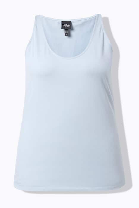 Podkoszulka, wąski krój, okrągły dekolt, bez rękawów