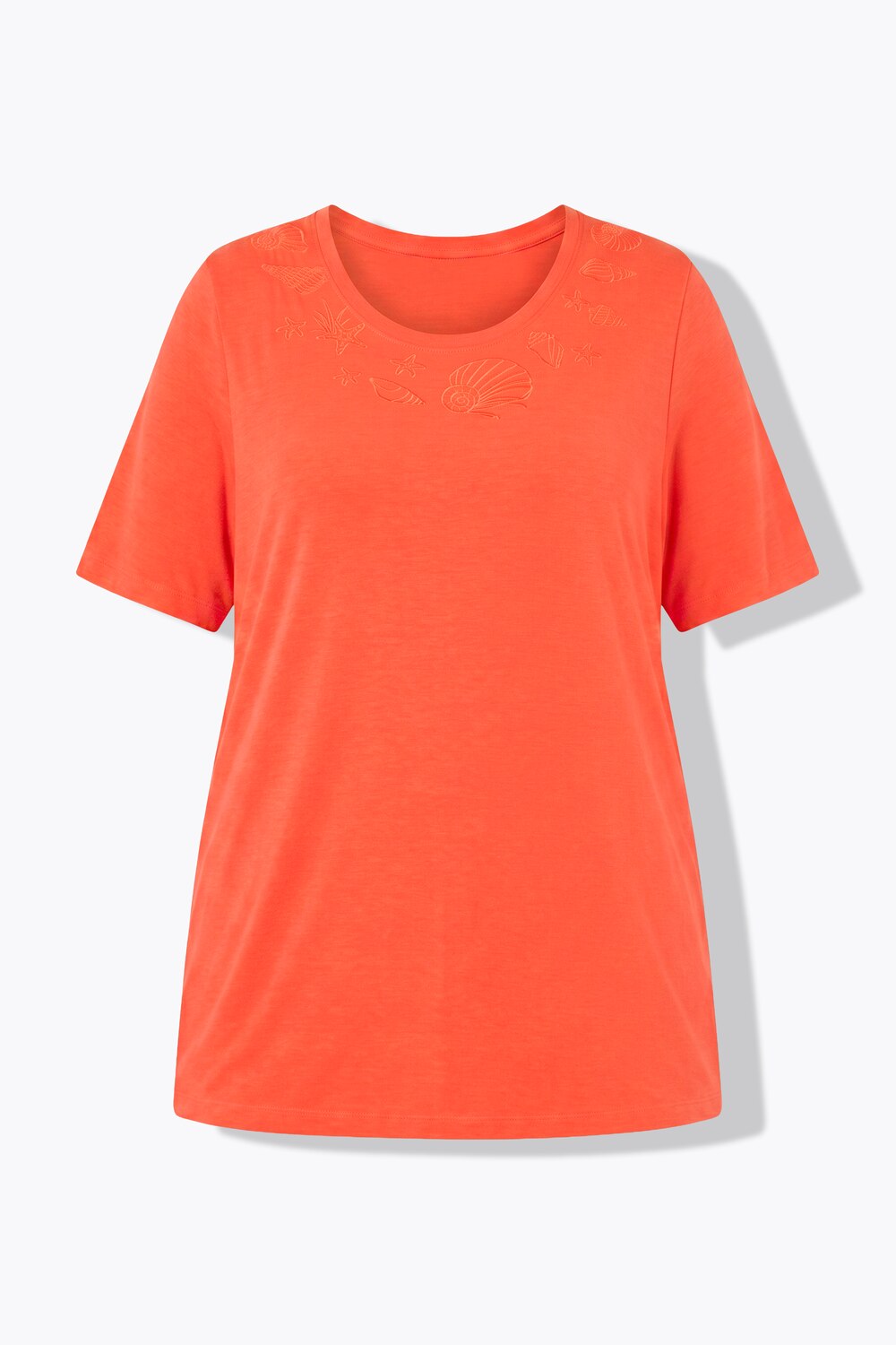 Stora storlekar Topp, Dam, orange, storlek: 58/60, Polyester/Viskos, Ulla Popken