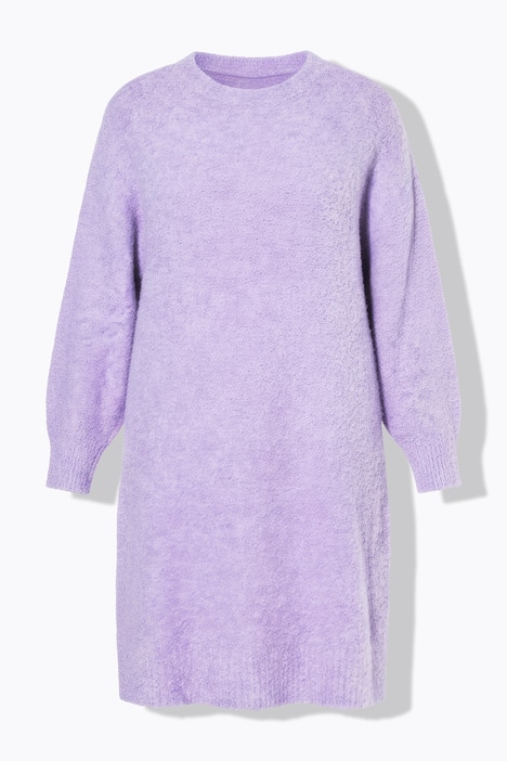 Strickkleid, oversized, Flauschstrick, Langarm