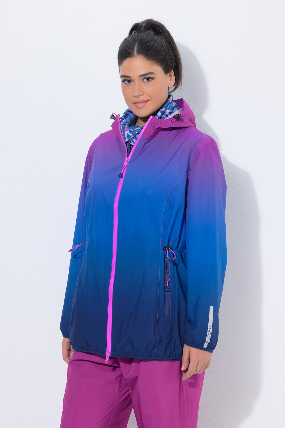 Thumbnail - Große Größen Regenjacke, Damen, blau, Größe: 54/56, Polyester, Ulla Popken