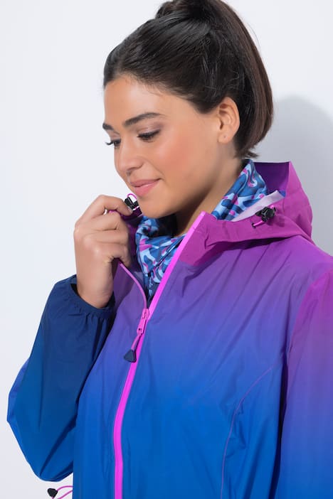 Regenjacke, leicht, wasserdicht, Kapuze, Zipptaschen