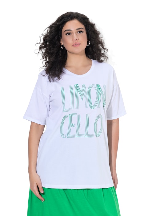 Tričko, Limoncello, volný střih, V výstřih, polodlouhý rukáv