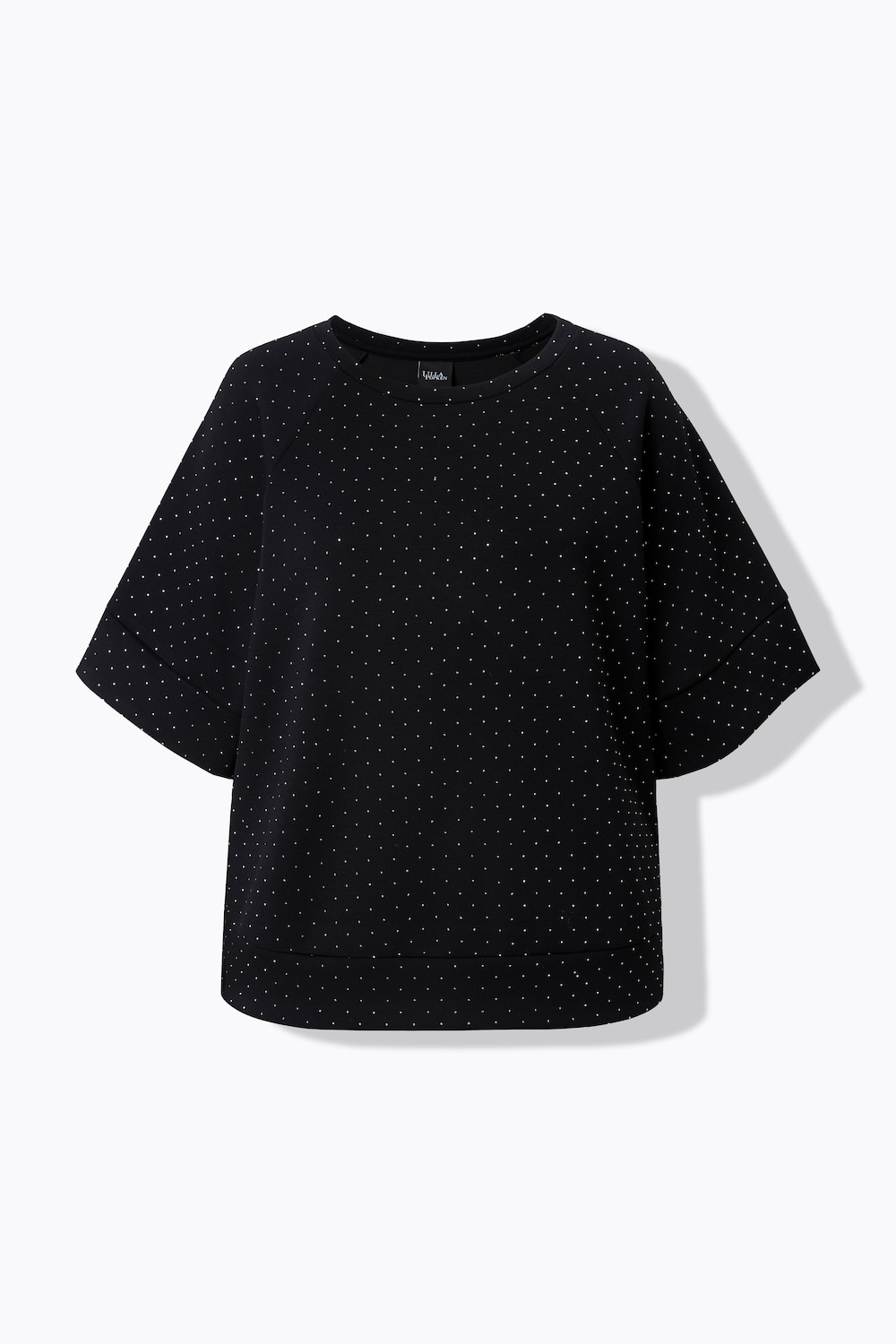 Stora storlekar Mjukiströja, Dam, svart, storlek: 54/56, Syntetfibrer/Polyester, Ulla Popken