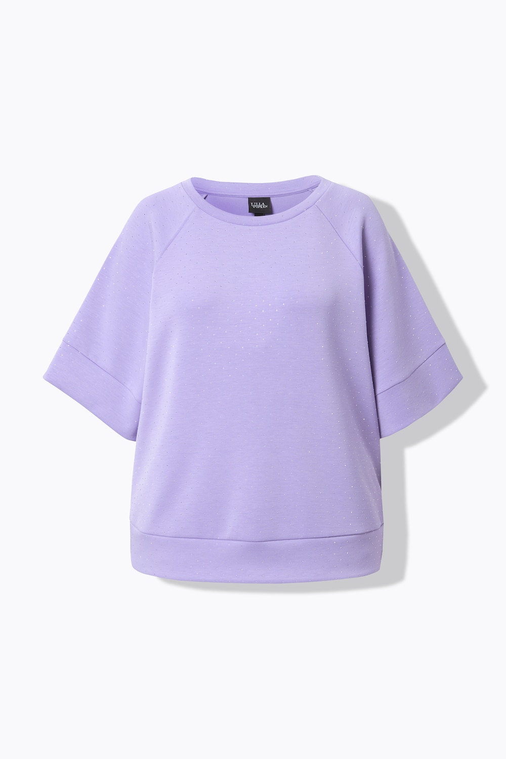 Stora storlekar Mjukiströja, Dam, lila, storlek: 62/64, Syntetfibrer/Polyester, Ulla Popken