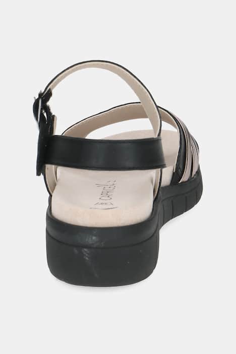 Caprice Leder-Sandalen, Wechselfußbett, Weite H