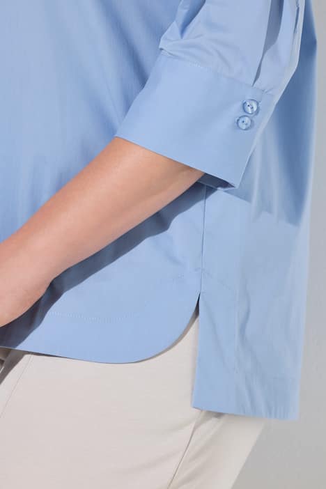 Bluse, Blende, Stehkragen, 3/4-Arm