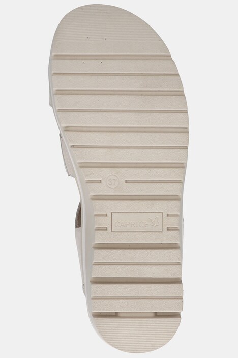 Caprice læder-sandaletter, velcro, udskiftelig indersål, bredde H