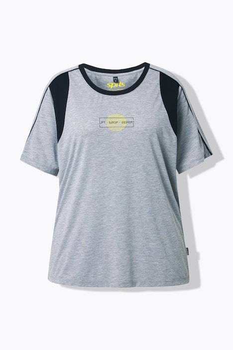 Funktionsshirt, meliert, Classic, Rundhals, Halbarm