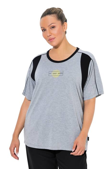 Funkční tričko, melírované, Classic, kulatý výstřih, krátké rukávy