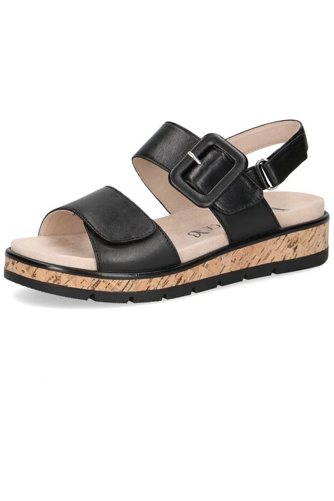 Kožené sandálky Caprice, vyměnitelná stélka, šířka G