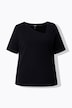 T-shirt coupe Classic Fit, col en V asymétrique et manches courtes
