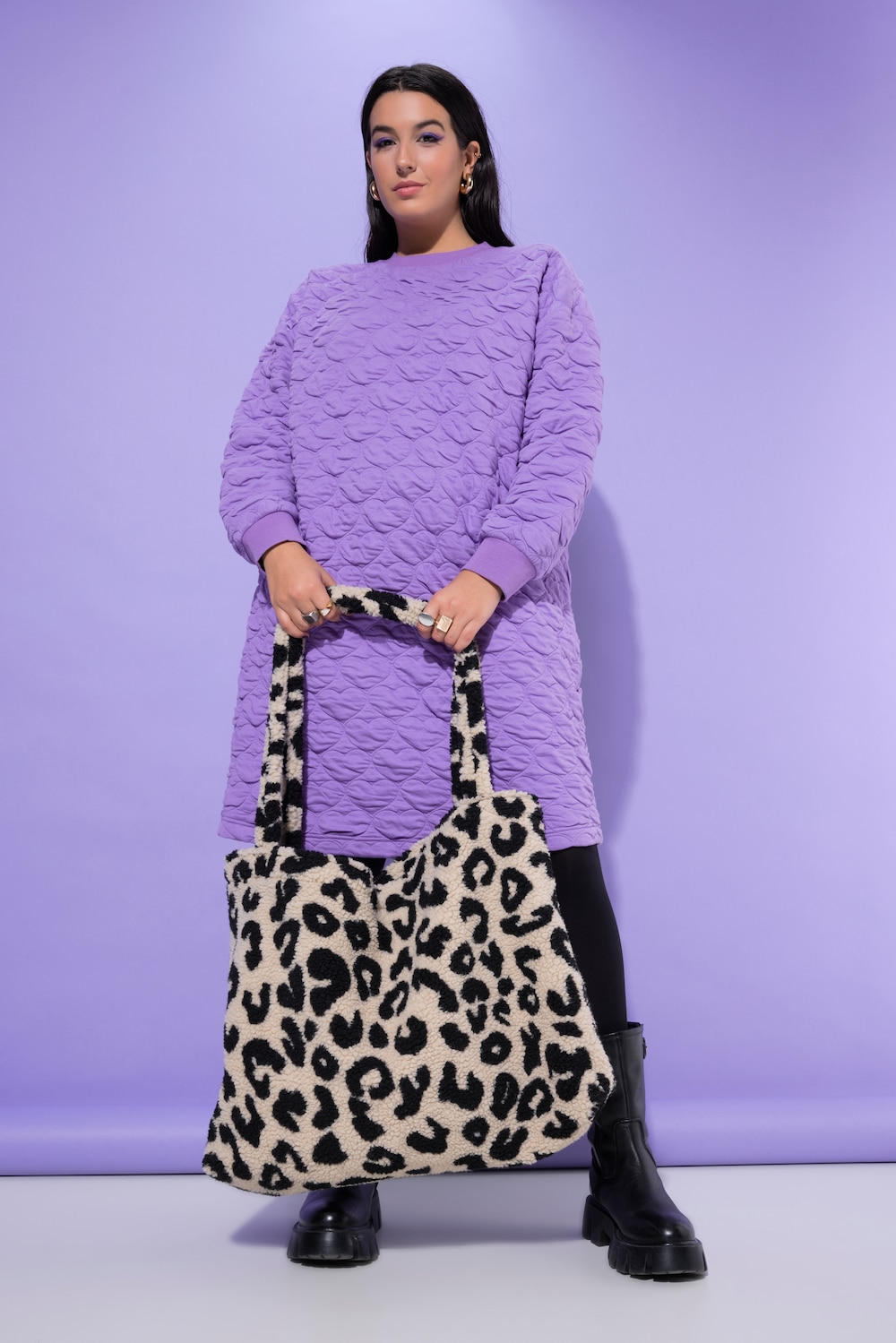 Tasche, Shopper, Teddyfleece, Leo