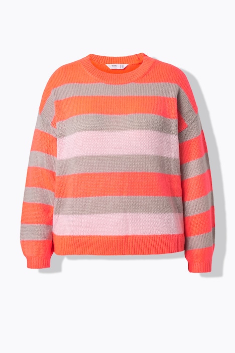 Pullover, Loose Fit, Blockstreifen, Ballon-Langarm