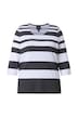 Tričko, pruhy, vpředu dvouvrstvé, kulatý výstřih, 3/4 rukávy