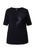 Tričko, motiv z flitrů, lodičkový výstřih, krátké rukávy