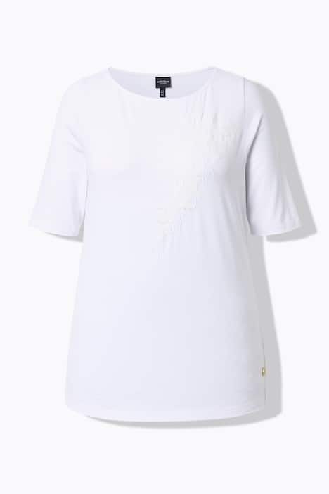 T-paita, paljettikuvio, venepääntie, lyhythihainen