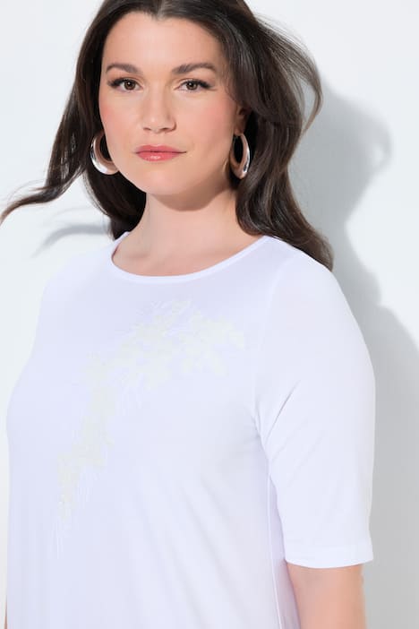 T-paita, paljettikuvio, venepääntie, lyhythihainen