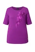 Tričko, motiv z flitrů, lodičkový výstřih, krátké rukávy