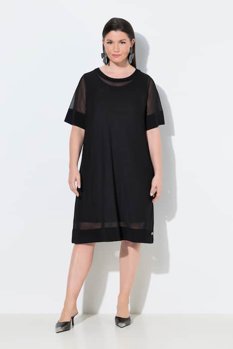Sheer Layered Mesh Dress