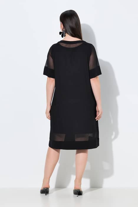 Sheer Layered Mesh Dress