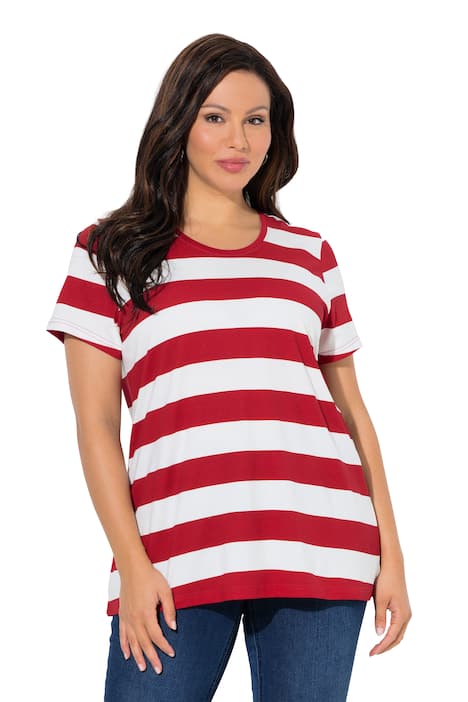 Tričko, pruhy, Classic, kulatý výstřih, krátké rukávy