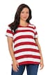 Tričko, pruhy, Classic, kulatý výstřih, krátké rukávy
