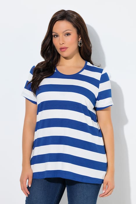 Shirt, Ringel, Classic, Rundhals, Halbarm