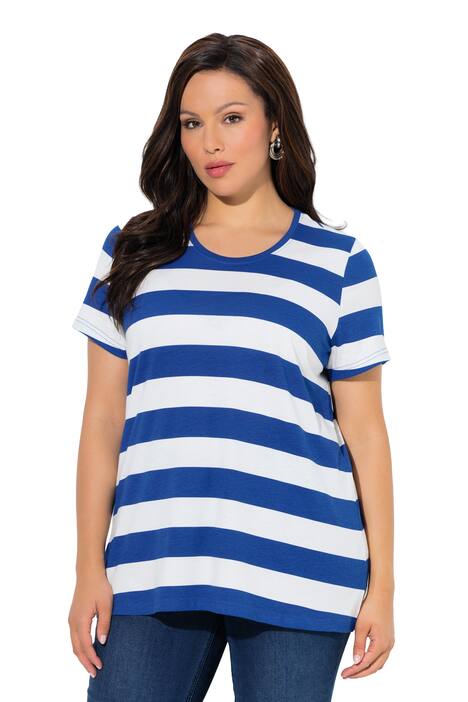 Tričko, pruhy, Classic, kulatý výstřih, krátké rukávy