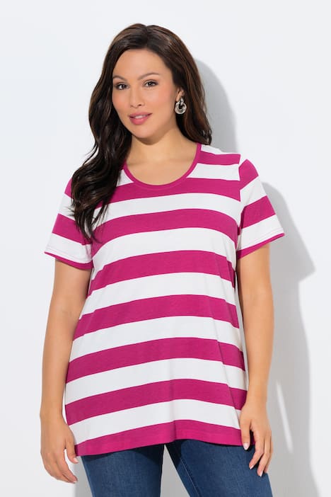 Shirt, Ringel, Classic, Rundhals, Halbarm