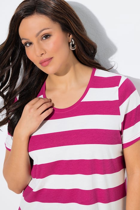 Shirt, Ringel, Classic, Rundhals, Halbarm