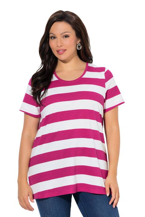 Tričko, pruhy, Classic, kulatý výstřih, krátké rukávy