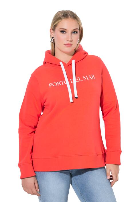 Mikina s kapucí, potisk, Classic střih, kapuce, dlouhé rukávy