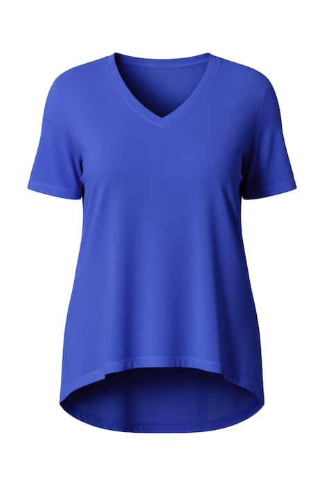 Tričko, A střih, neonová barva, zaoblený lem