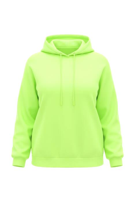 Mikina s kapucí, neonová barva