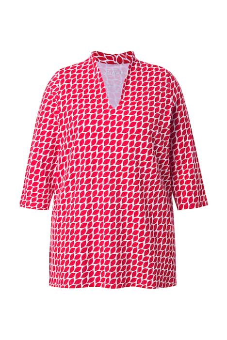 Polokošile, kalichový límec, A střih, 3/4 rukáv, bavlna pima