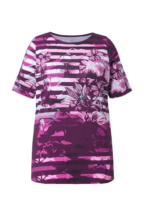 Tričko, lodičkový výstřih, krátký rukáv, bavlna pima