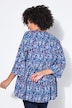 Bluse, A-Linie, Blümchenmuster, 3/4-Ärmel, Volants