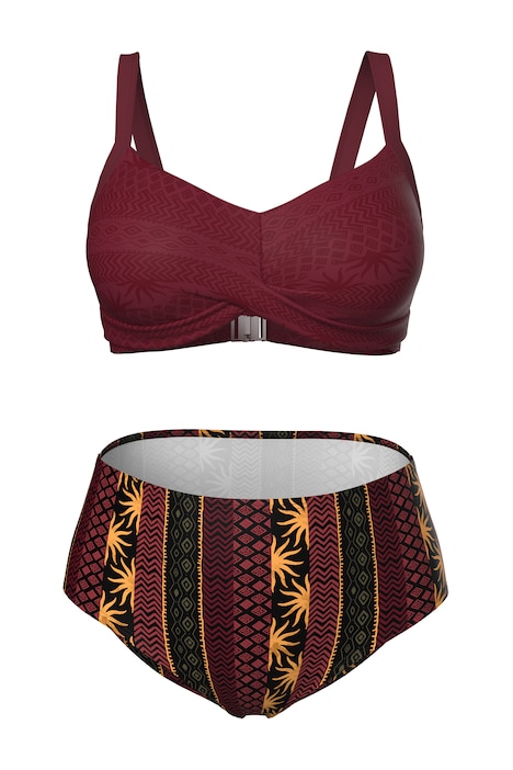 Bikiny, boho vzor, měkké košíčky, nastavitelná ramínka podprsenky, recyklovaný materiál