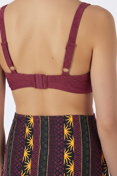 Bikini, Boho-Muster, Softcups, Träger verstellbar, recycelt