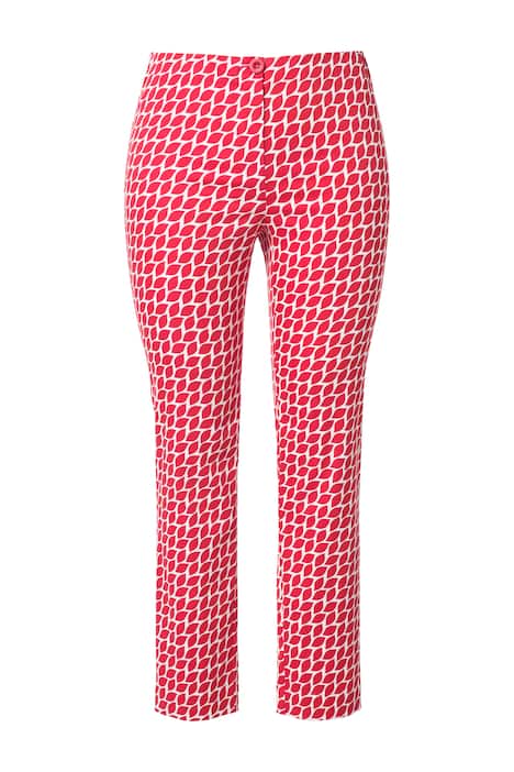 Kalhoty, grafický design, úzké nohavice, elastický pas