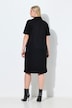 Polo Collar Modal Blend Sweatshirt Dress