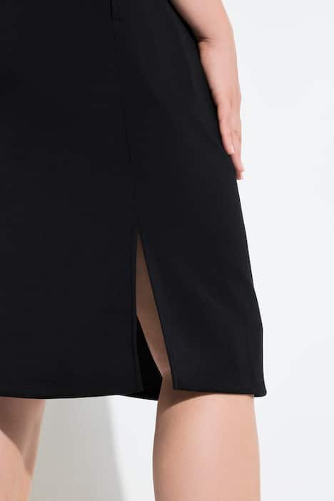 Polo Collar Modal Blend Sweatshirt Dress