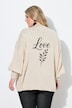Strickjacke, oversized, LOVE Rückendruck