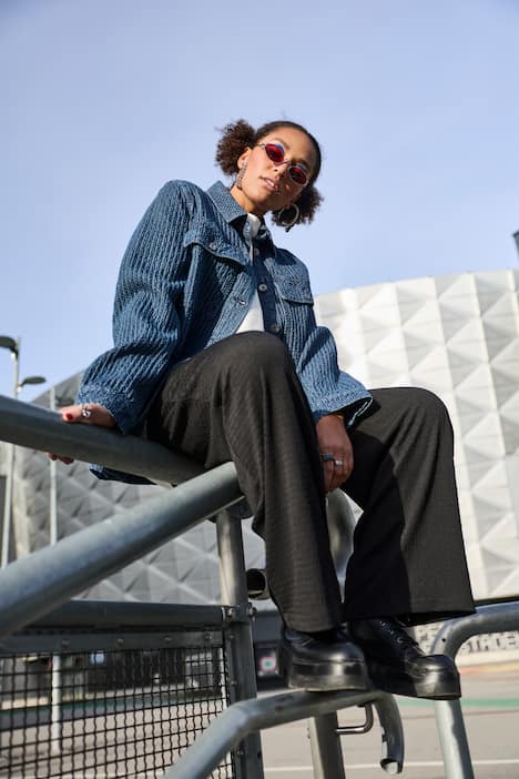 Oversized Textured Shacket