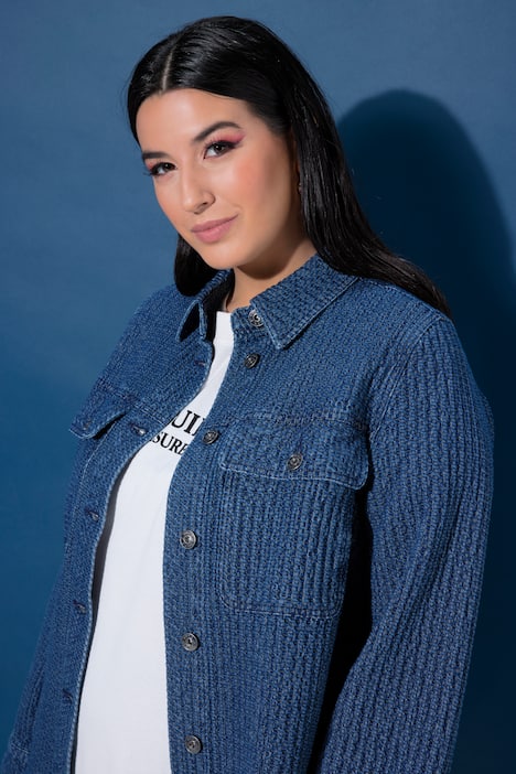 Oversized Textured Shacket